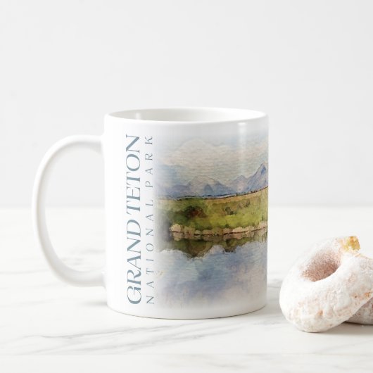 Grand Teton Nationalpark Tasse (Mit Donut)