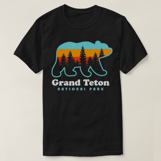 Grand Teton Nationalpark Teton Berge Tessin T-Shirt (Design vorne)