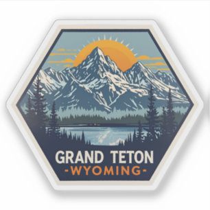 Grand Teton Nationalpark Utah Vintage Aufkleber
