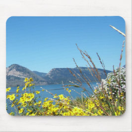 Grand Teton Nationalpark wilde Blume und See. Mousepad