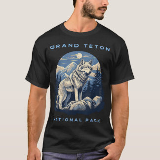 Grand Teton Nationalpark Wilde Grau T-Shirt