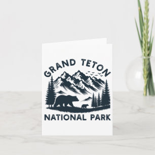 Grand Teton Nationalpark Wyoming Bear Wandern Karte