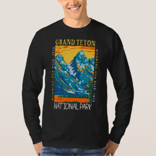 Grand Teton Nationalpark Wyoming Distressed Vinta T-Shirt