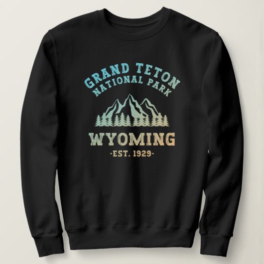 Grand Teton Nationalpark Wyoming Gradient Sweatshirt (Design vorne)