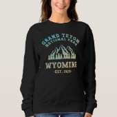 Grand Teton Nationalpark Wyoming Gradient Sweatshirt (Vorderseite)