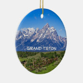 Grand Teton Nationalpark, Wyoming Keramik Ornament (Rechts)