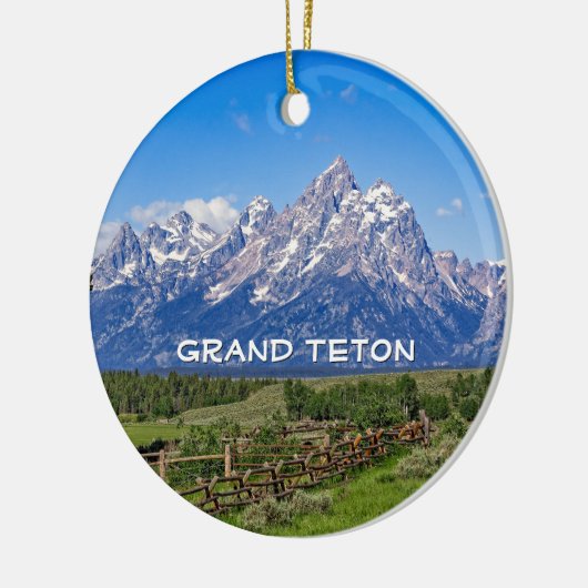 Grand Teton Nationalpark, Wyoming Keramik Ornament (Links)