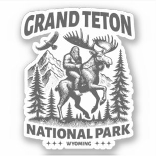 Grand Teton Nationalpark Wyoming Outdoor Natur Aufkleber