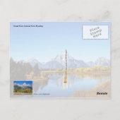 Grand Teton Nationalpark, Wyoming Postkarte (Rückseite)
