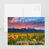 Grand Teton Nationalpark, Wyoming Postkarte (Vorne/Hinten)