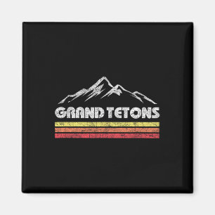 Grand Teton Nationalpark Wyoming Retro Berg R Magnet