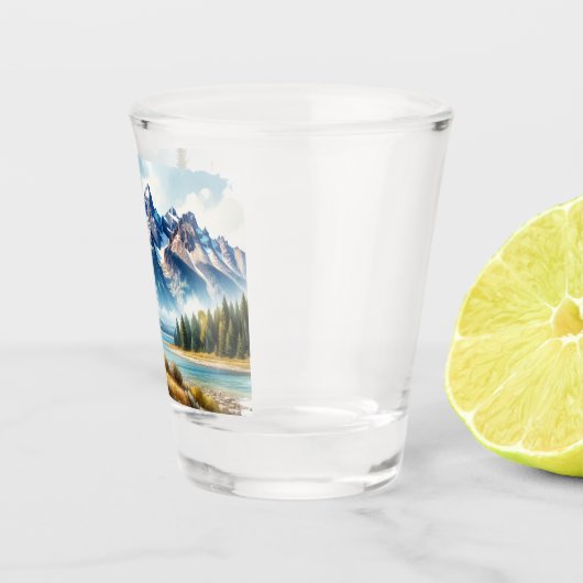 Grand Teton Nationalpark Wyoming Schnapsglas (Rechts)