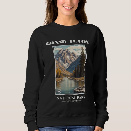 Grand Teton Nationalpark, Wyoming Sweatshirt (Vorderseite)