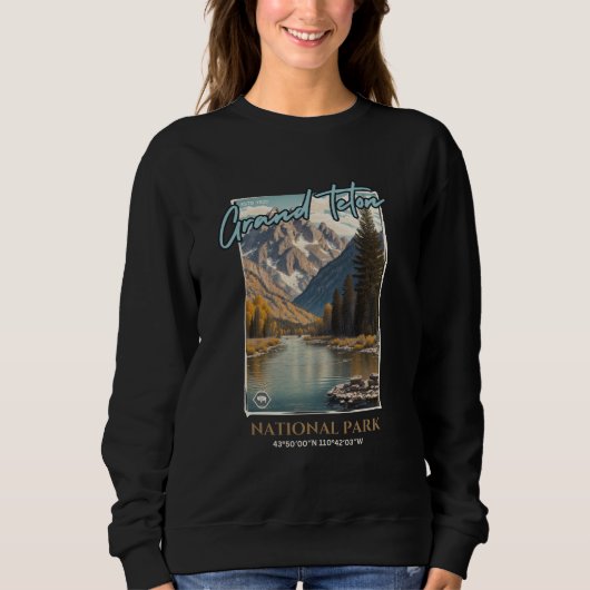 Grand Teton Nationalpark, Wyoming Sweatshirt (Vorderseite)