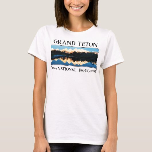 Grand Teton Nationalpark Wyoming T-Shirt (Vorderseite)