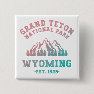 Grand Teton Nationalpark Wyoming USA Gradient Button