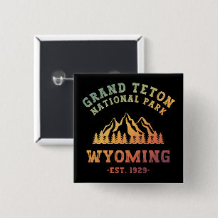 Grand Teton Nationalpark Wyoming USA Gradient Button