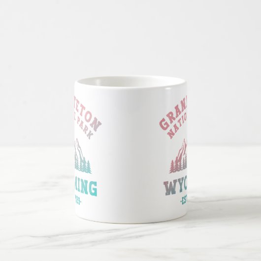 Grand Teton Nationalpark Wyoming USA Gradient Kaffeetasse (Mittel)