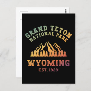 Grand Teton Nationalpark Wyoming USA Gradient Postkarte