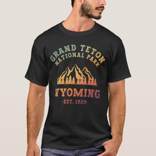 Grand Teton Nationalpark Wyoming USA Gradient T-Shirt (Vorderseite)