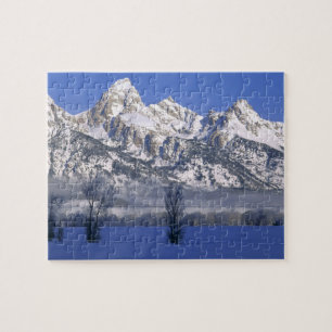 GRAND-TETON-NATIONALPARK, WYOMING. USA. Nebel & Puzzle