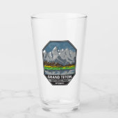 Grand Teton Nationalpark Wyoming Vintag Glas (Vorderseite)