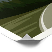 Grand Teton Nationalpark Wyoming Vintag Poster (Ecke)