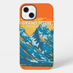 Grand Teton Nationalpark Wyoming Vintage iPhone 13 Hülle