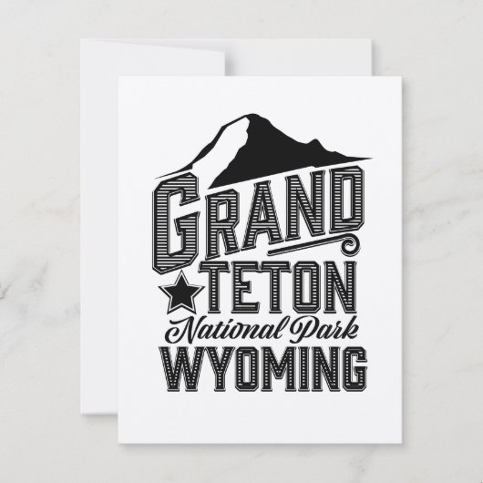 Grand Teton Nationalpark, Wyoming Vintage Poster (Vorderseite)