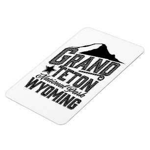 Grand Teton Nationalpark, Wyoming Vintage Poster Magnet