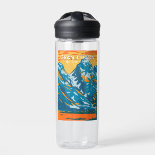 Grand Teton Nationalpark Wyoming Vintage Trinkflasche