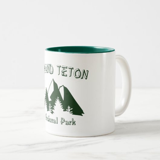 Grand Teton Nationalpark Zweifarbige Tasse (VorderseiteRechts)