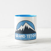Grand Teton Nationalpark Zweifarbige Tasse (Mittel)