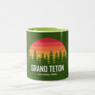 Grand Teton Nationalpark Zweifarbige Tasse