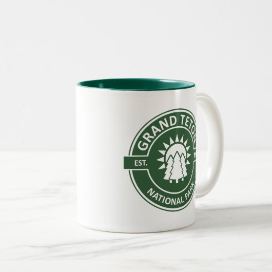 Grand Teton Nationalpark Zweifarbige Tasse (VorderseiteRechts)