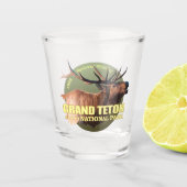 Grand Teton NP (Elk) Schnapsglas (Vorderseite)