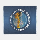 Grand Teton NP Fleecedecke (Vorderseite (Horizontal))