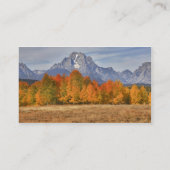 Grand Teton NP, Mount Moran und Aspen Visitenkarte (Rückseite)