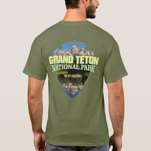 Grand Teton NP (Pfeilspitzen) T-Shirt (Rückseite)