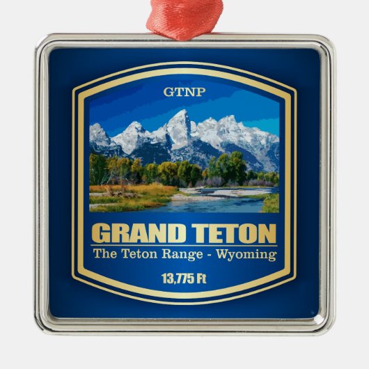 Grand Teton (PF) Ornament Aus Metall (Vorne)