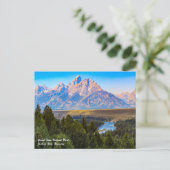 Grand Teton Postcard Postkarte (Stehend Vorderseite)