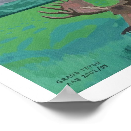 Grand Teton Poster (Ecke)