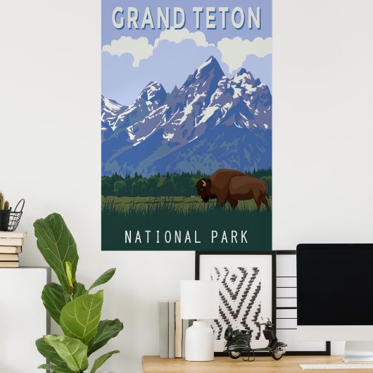 Grand Teton Poster (Heimbüro)