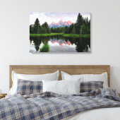 Grand Teton Reflections Over the Beaver Pond Leinwanddruck (Insitu (Schlafzimmer))