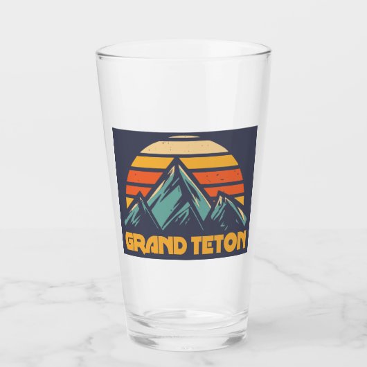 Grand Teton Retro Türkis Glas (Vorderseite)