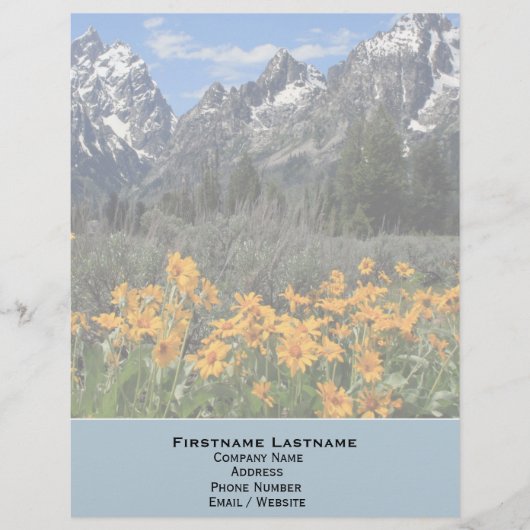 Grand Teton Springtime Souvenir Foto Briefkopf (Vorderseite)