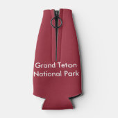 Grand Teton Springtime Souvenir Foto Flaschenkühler (Rückseite)