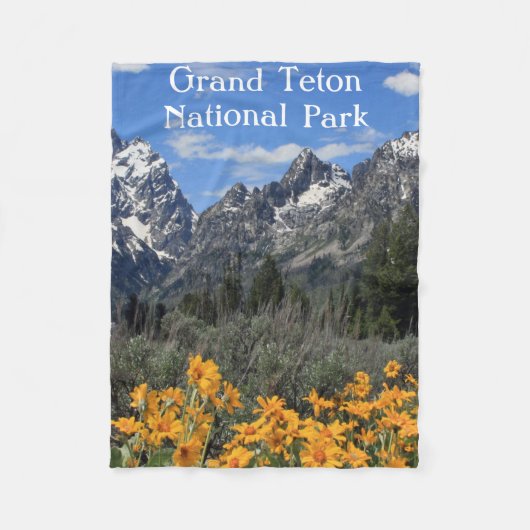Grand Teton Springtime Souvenir Foto Fleecedecke (Vorderseite)