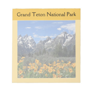 Grand Teton Springtime Souvenir Foto Notizblock