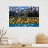 Grand Teton Springtime Souvenir Foto Poster (Küche)